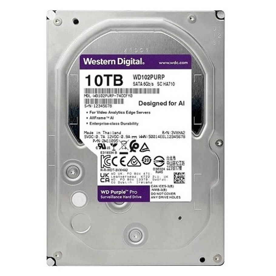Ổ cứng chuyên dụng 10TB Western Purple WD102PURP